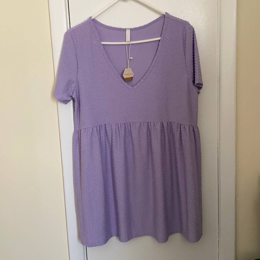 Lavender maternity top
